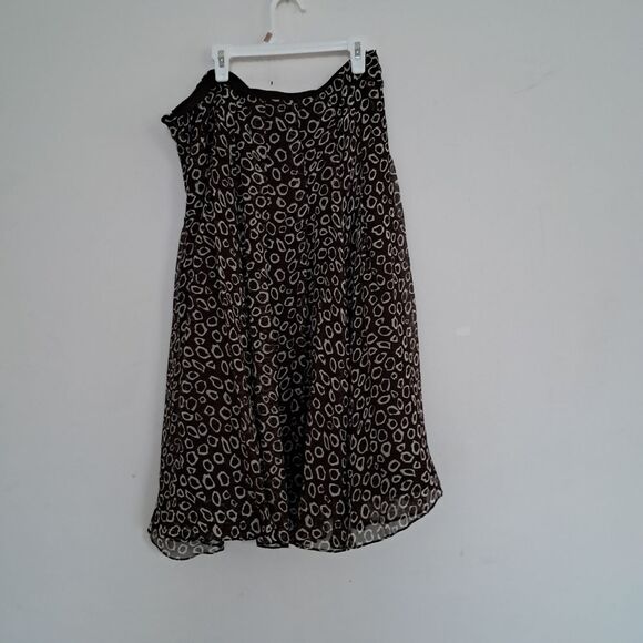 *Final Price* Jones New York Skirt Women's 16 Geometric Silk Midi Formal Evening - Picture 4 of 8